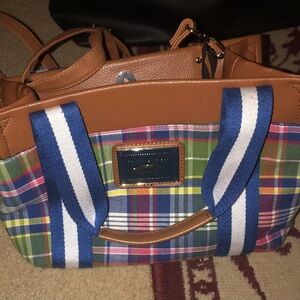 Plaid Multicolor Tote Bag